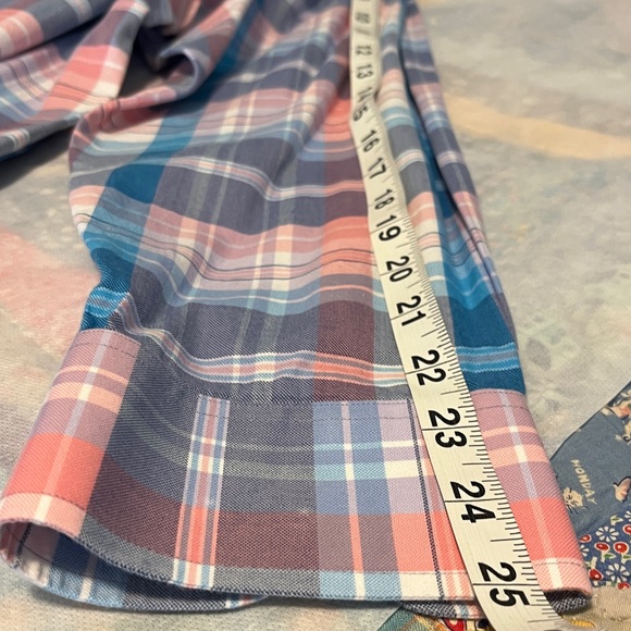 Daniel Cremieux Signature Blue and Pink Plaid Button Down Shirt X-Large - Picture 5 of 7